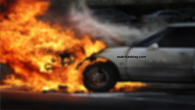 حرق-سيارة-مواطن-سوري