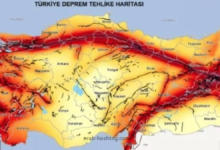 خريطة زلازل تركيا